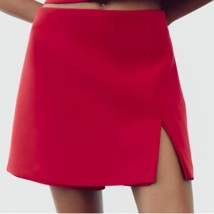 Zara Red Skort